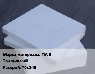 Капролон плита ПА 6 s=40 70х245